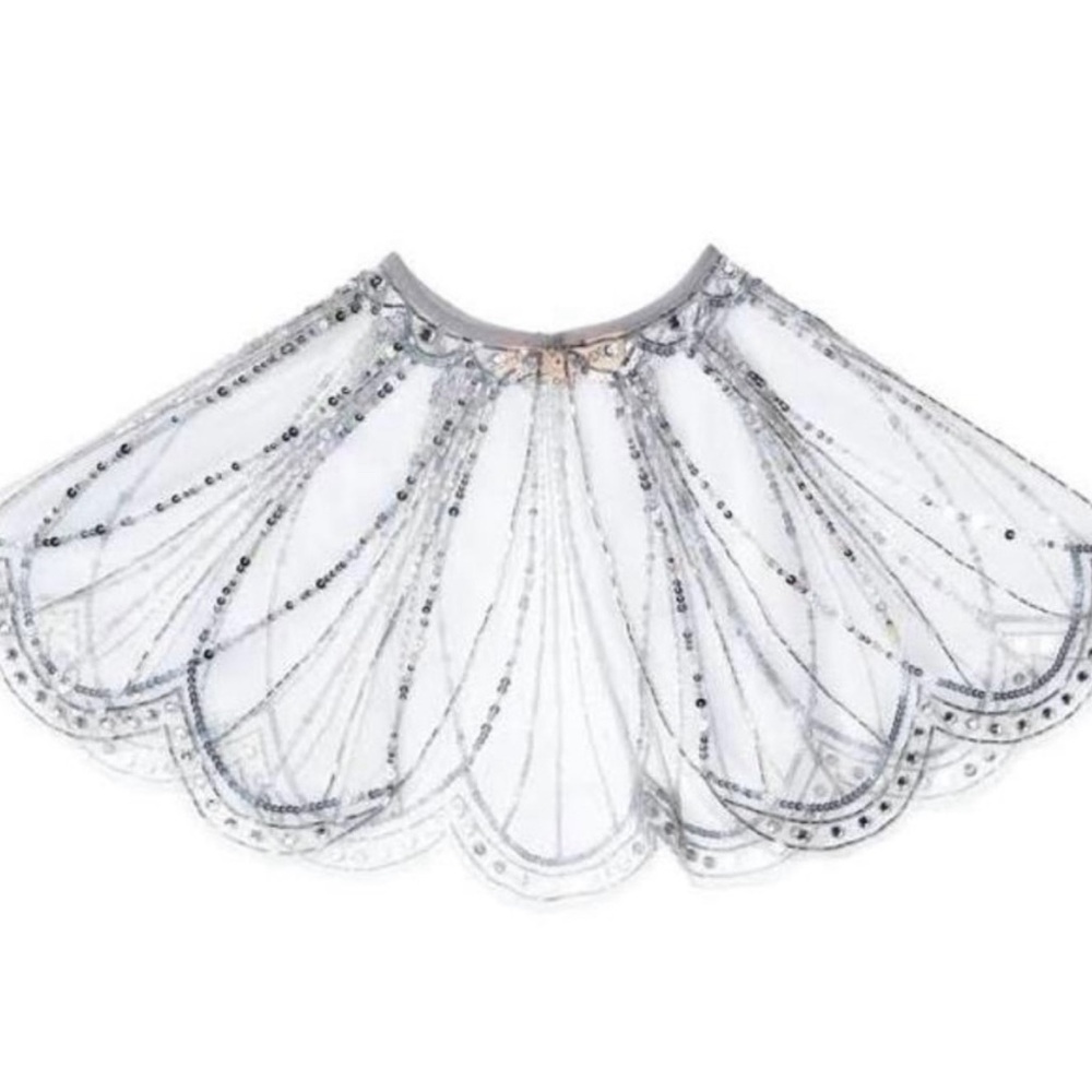 TUTU DU MONDE Capetown Cape O/S Silver NWT